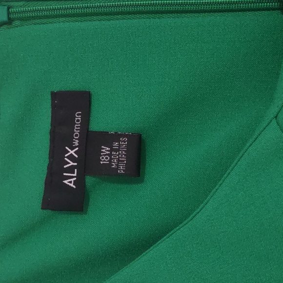 Alyx 18W Green Sleeveless dress - Picture 3 of 5